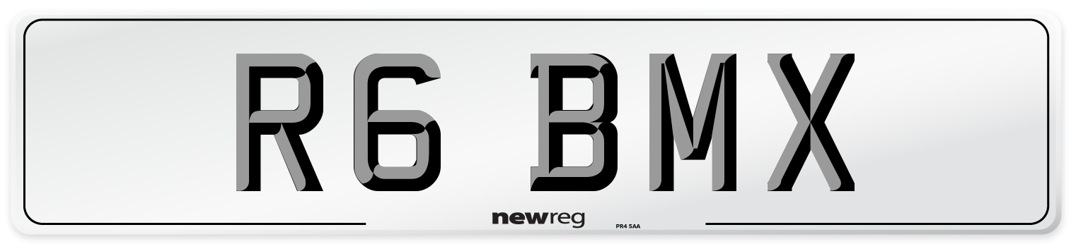 R6 BMX Number Plate from New Reg